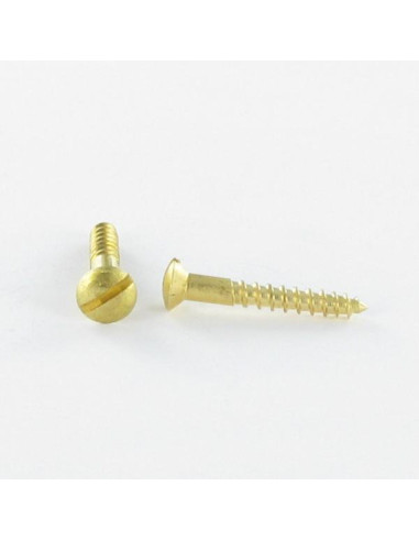 1 x Tornillo madera Latón cabeza fresada...