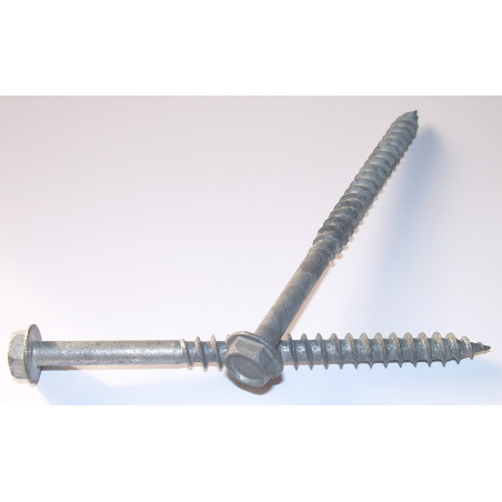 1 x Tornillo madera aglomerado cabeza hexagonal resalto reborde 6X80 roscado en 55 fuerte resistencia a la corrosión