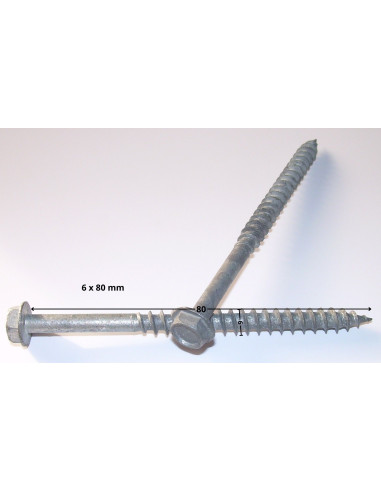 1 x Tornillo madera aglomerado cabeza hexagonal...