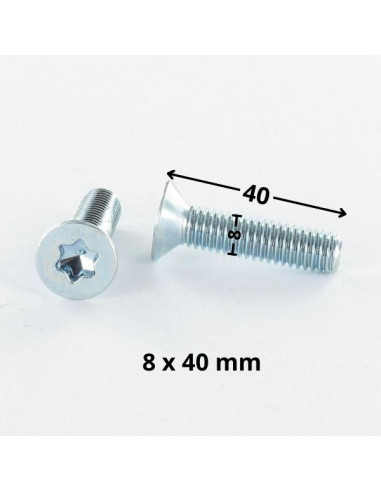 1 x Tornillo metales cabeza fresada/testa...