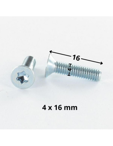 1 x Tornillo metales cabeza fresada/testa...