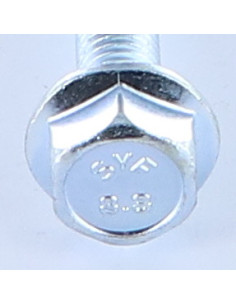 Tornillo metales cabeza hexagonal M8X50 roscado en 24... 2