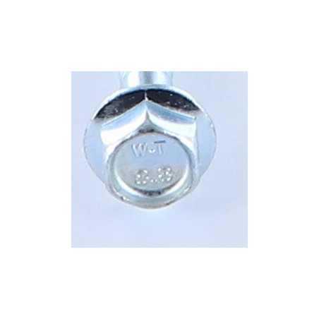 1 x Tornillo metales cabeza hexagonal M6X30 roscado en 18 roscado parcial resalto reborde dentado Clase 8.8 Acero cincado