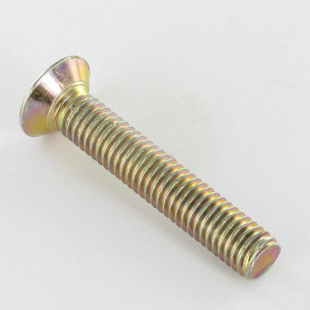 1 x Tornillo metales cabeza fresada abombada Pozi M6X35 Bicromato