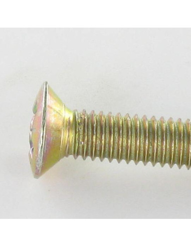 1 x Tornillo metales cabeza fresada abombada...