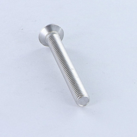1 x Tornillo metales cabeza fresada abombada Pozi M6X50 Aluminio