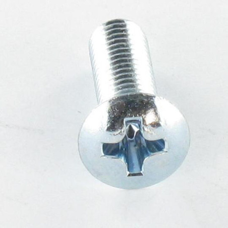 1 x Tornillo metales cabeza fresada abombada phillips M5X25 Acero cincado blanco