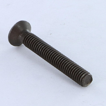 1 x Tornillo metales cabeza fresada abombada Pozi M5X40 Acero cincado negro