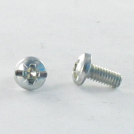1 x Tornillo metales cabeza cilíndrica ancha Pozi ranura M3.5X4.7 A/CHANF Acero cincado blanco