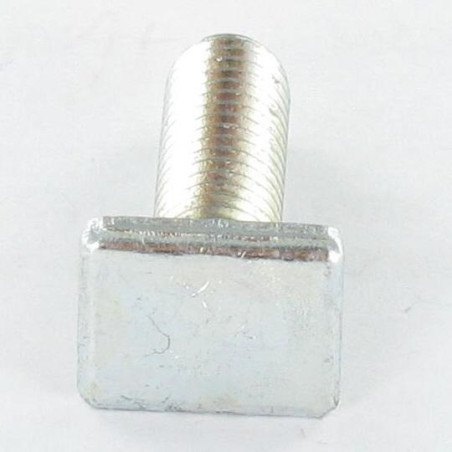 1 x Tornillo metales cabeza rectangular M6X20 9,5 x 12 x 2 Acero cincado blanco