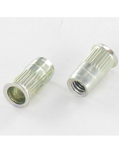 1 x Tuerca ciega Acero cincado blanco M5 7X12.5...