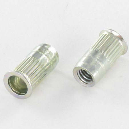 1 x Tuerca ciega Acero cincado blanco M8 11X17 cabeza reducida