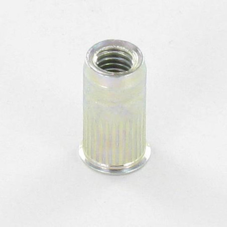1 x Tuerca ciega Acero cincado blanco M8 11X17 cabeza reducida