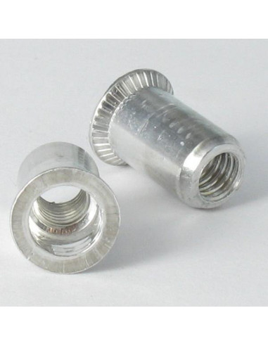 1 x Tuerca ciega Acero cincado blanco M6 9X17...