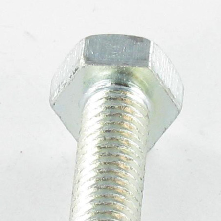 1 x Tornillo metales cabeza hexagonal + llave de 4 M6X35 Acero cincado blanco