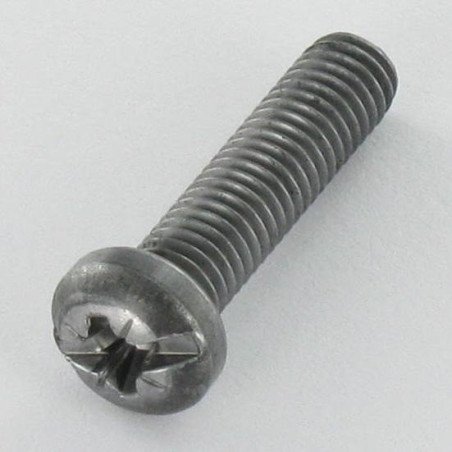 1 x Tornillo metales cabeza cilíndrica Pozi ranura M5X20 Acero bruto