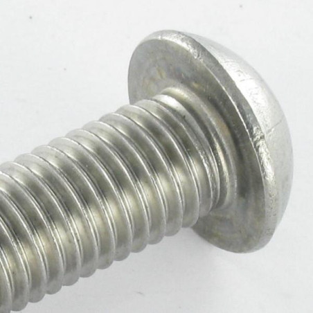 1 x Tornillo metales Inoxidable A2 Cabeza Abombada con Hueco hexagonal M4X20 roscado total llave de 2.5