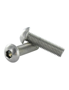Tornillo metales Inoxidable A2 Cabeza Abombada con Hueco...