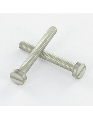 1 x Tornillo metales Latón niquelado cabeza...