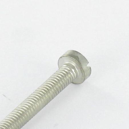 1 x Tornillo metales Latón niquelado cabeza cilíndrica ancha ranura M6X30 10 MICR