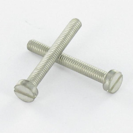 1 x Tornillo metales Latón duclanizado cabeza cilíndrica ancha ranura M2.5X4 microtornillo