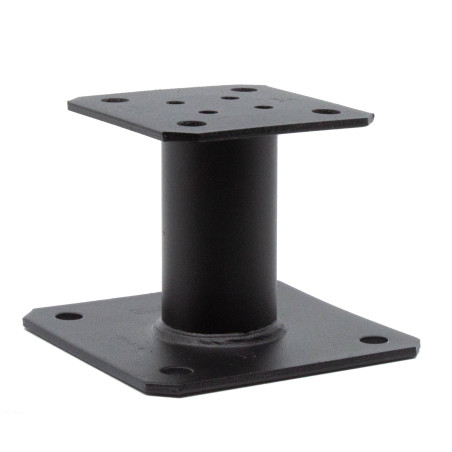 1 x Base del palo fijo SIMPSON Strong Tie 130x130 RAL9005 negro intenso