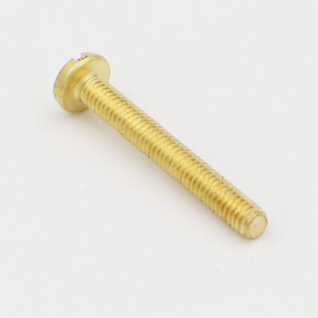 1 x Tornillo metales Latón cabeza cilíndrica ancha ranura M6X12