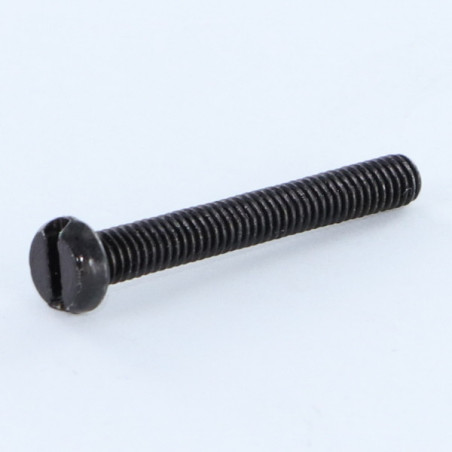 1 x Tornillo metales cabeza cilíndrica ranura M6X35 Acero cincado negro