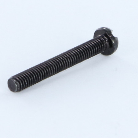 1 x Tornillo metales cabeza cilíndrica ranura M6X35 Acero cincado negro