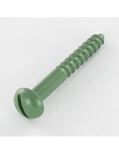 1 x Tornillo madera cabeza redonda ranura 4X30...