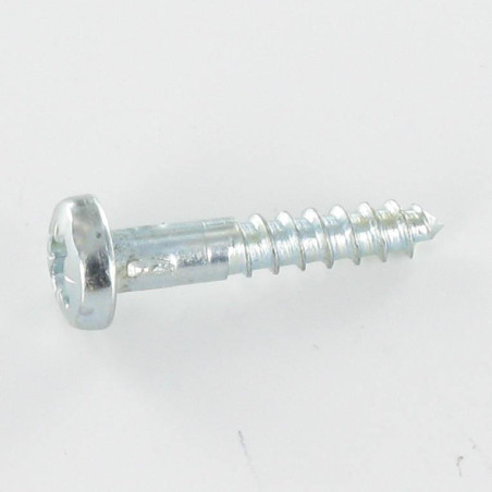 1 x Tornillo madera cabeza redonda Pozi PZ4 5X50 Acero cincado blanco