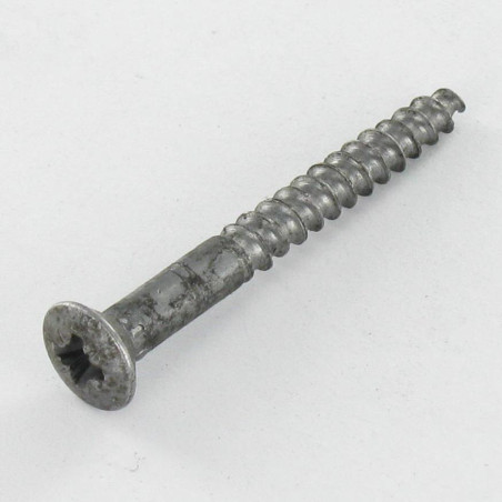 1 x Tornillo madera cabeza fresada abombada Pozi PZ4 4X35 Acero bruto