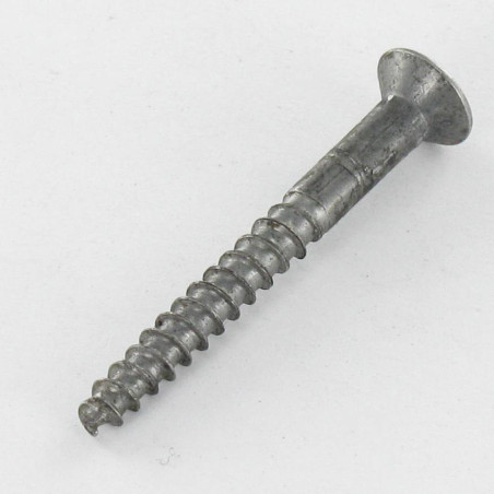 1 x Tornillo madera cabeza fresada abombada Pozi PZ4 4X35 Acero bruto