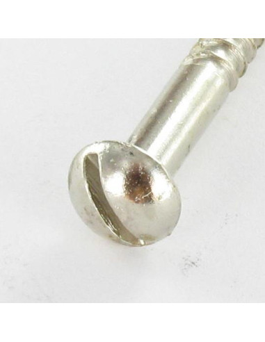 1 x Tornillo madera cabeza redonda ranura 5X40...