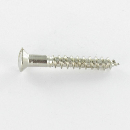 1 x Tornillo madera cabeza fresada abombada ranura 3X16 Acero cromado microtornillo