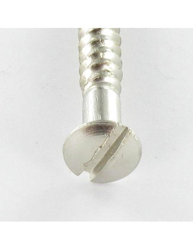 1 x Tornillo madera cabeza fresada abombada...