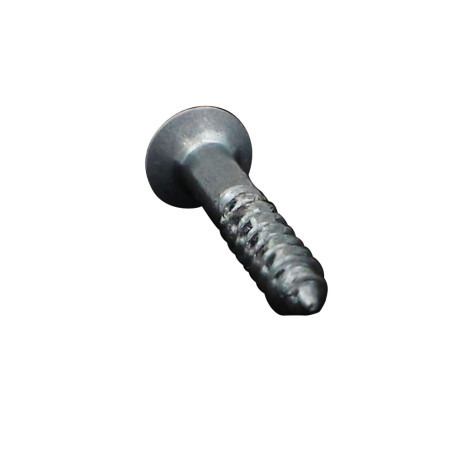 1 x Tornillo madera cabeza fresada abombada Pozi PZ4 4X25 Acero cincado blanco RAL9016 blanco tráfico