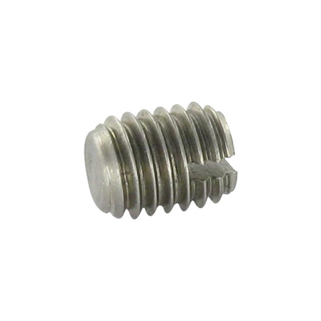 1 x Tornillo metales sin cabeza ranura punta espiga plano M4X8 Inoxidable A2