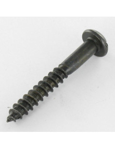 Tornillo madera cabeza redonda ranura 4X20 Acero cincado... 2