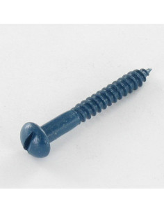 Tornillo madera cabeza redonda ranura 4X30 Acero cincado...