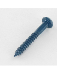 Tornillo madera cabeza redonda ranura 4X30 Acero cincado... 2