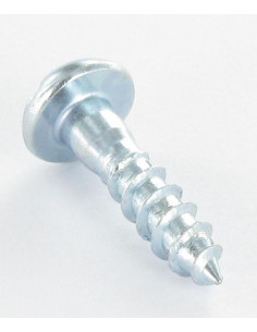 Tornillo madera cabeza redonda ranura 3X35 Acero cincado... 2