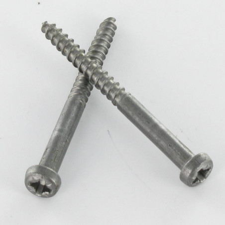 1 x Tornillo madera cabeza redonda Pozi PZ4 5X16 Acero bruto