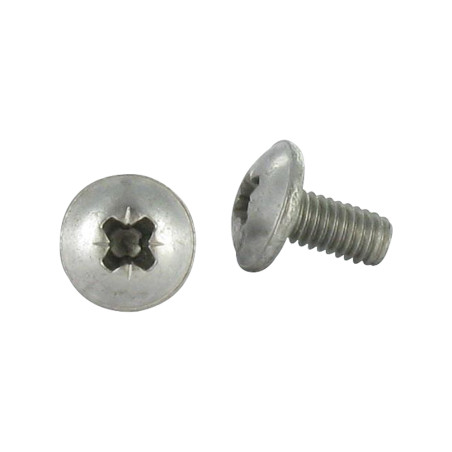 1 x Tornillo metales poelier cabeza redonda ancha Pozi M4X20 Inoxidable A2