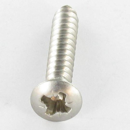 1 x Tornillo chapa Inoxidable A2 cabeza fresada abombada Pozi 2.9X16