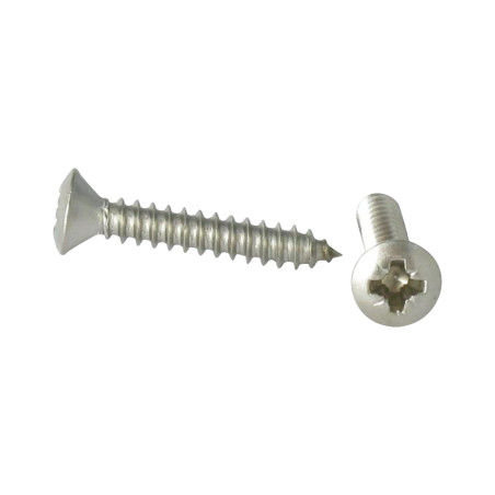 1 x Tornillo chapa Inoxidable A2 cabeza fresada abombada Pozi 4.8X50