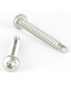 Tornillo chapa cabeza abovedada ancha 4.2X35 Inoxidable...