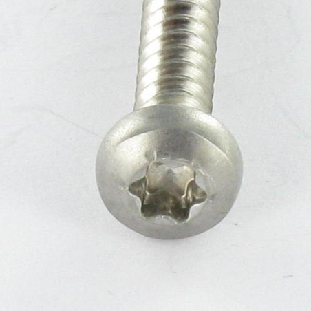 1 x Tornillo chapa cabeza abovedada ancha 4.2X35 Inoxidable A2 TORX T20 punta guía