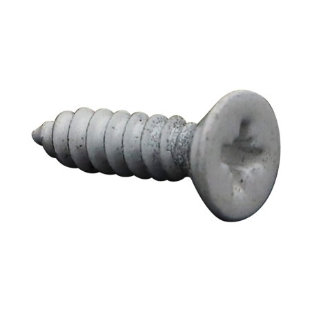 1 x Tornillo chapa Inoxidable A2 cabeza fresada/testa svasat Pozi 4.8X38 RAL9016 blanco tráfico