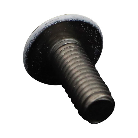 1 x Tornillo metales poelier cabeza redonda ancha Pozi M6X16 Inoxidable A2 lacado blanco RAL9016 blanco tráfico